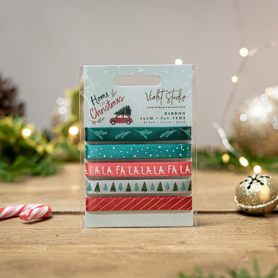 Violet Studios Ribbon Pack - Home for Christmas