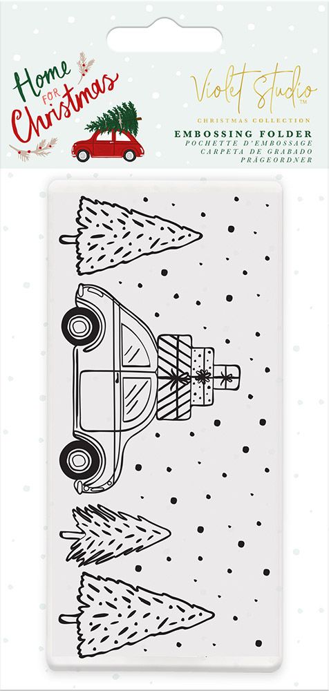 Mini Embossing Folder - Scene - Home for Christmas