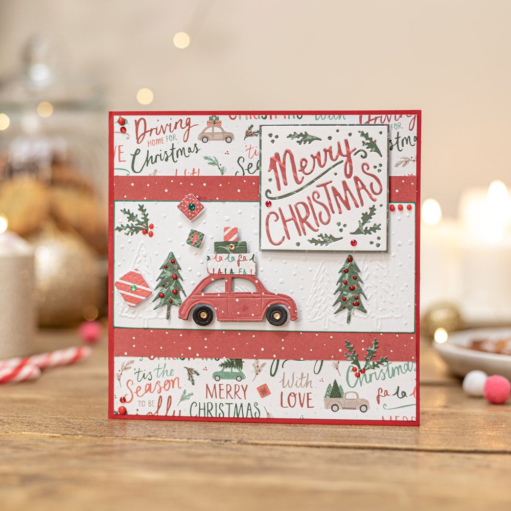 Mini Embossing Folder - Scene - Home for Christmas