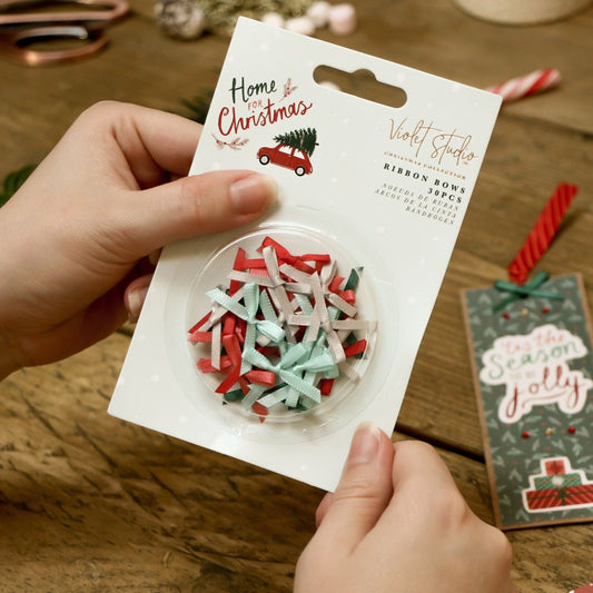 Violet Studios Ribbon Bows - Home for Christmas