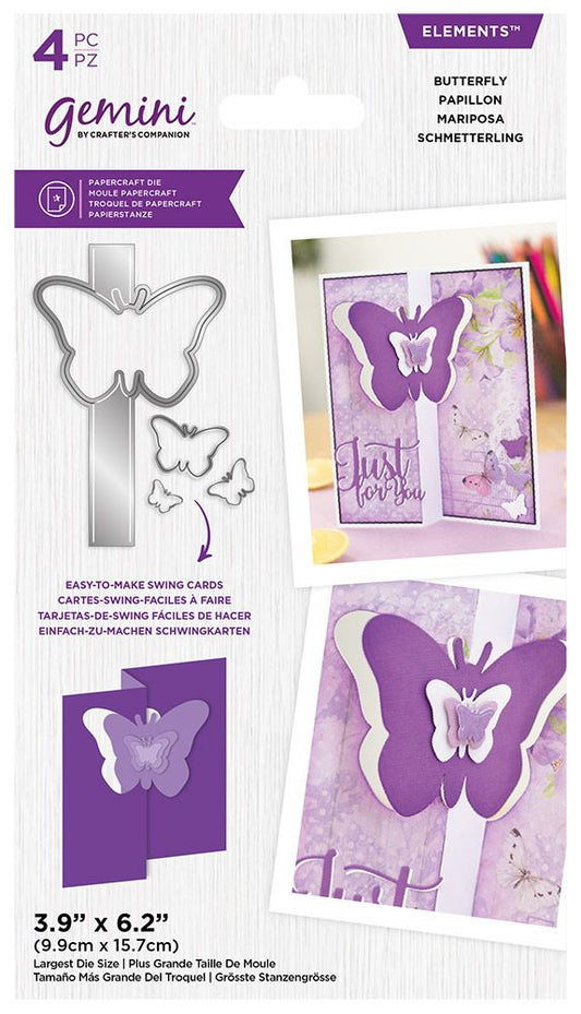 Gemini Elements Die Swing Card - Butterfly