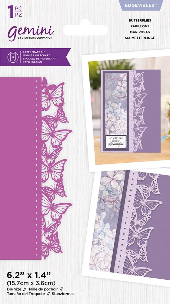 Gemini Edgeable Timeless Border Die - Butterflies