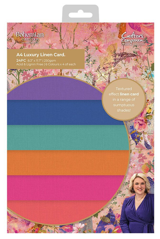 Sara Signature Bohemian Luxury Linen Card Pack - A4
