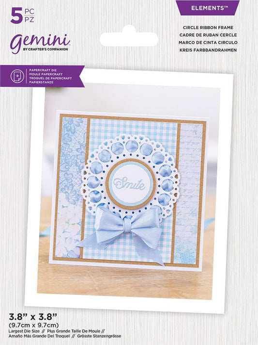 Gemini - Elements - Circle Ribbon Frame