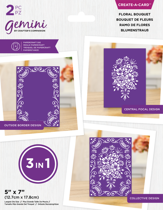 Gemini - 3in1 Create a Card Die - Floral Bouquet
