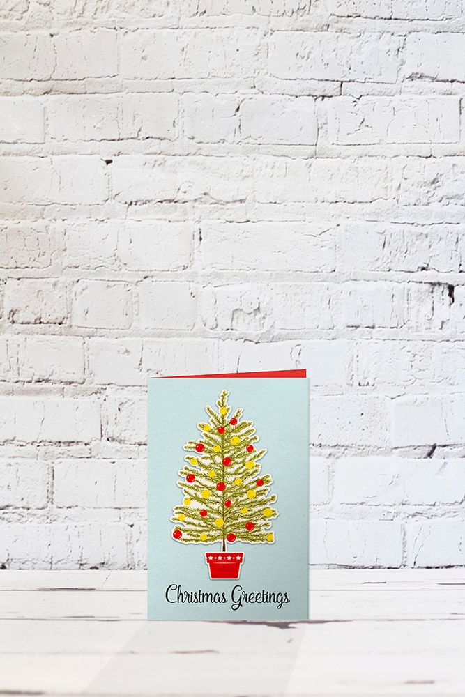 Gemini Christmas Layering Stamp & Die - Decorate The Tree