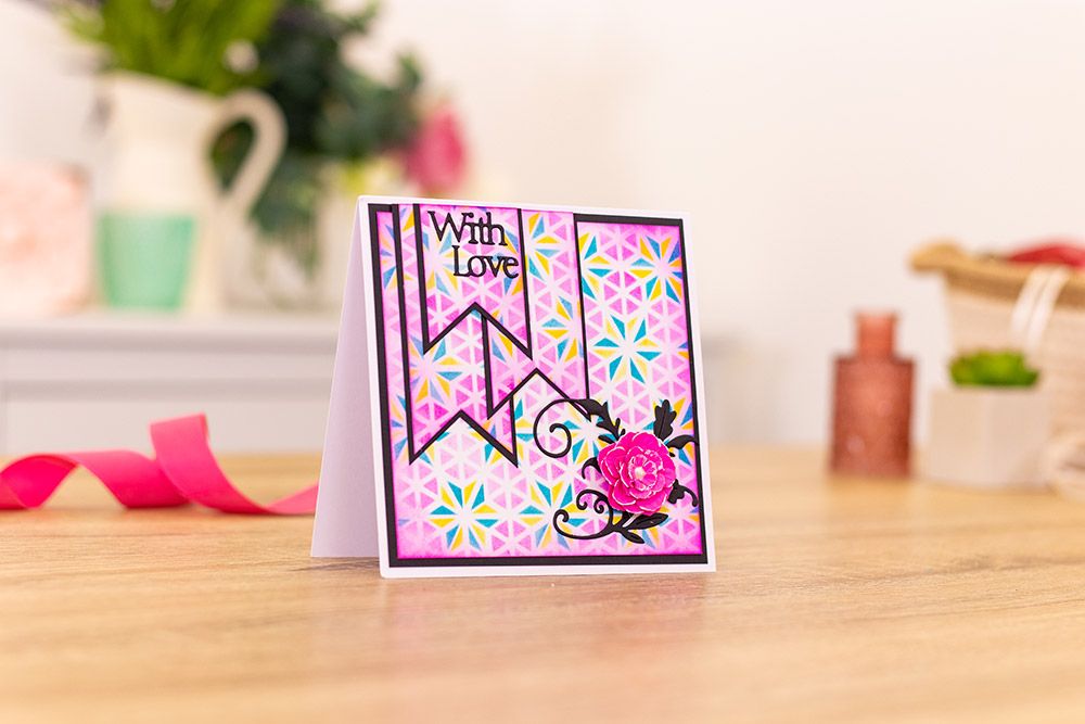 Crafters Companion Kaleidoscope Layering Stencils - Geometric Florals