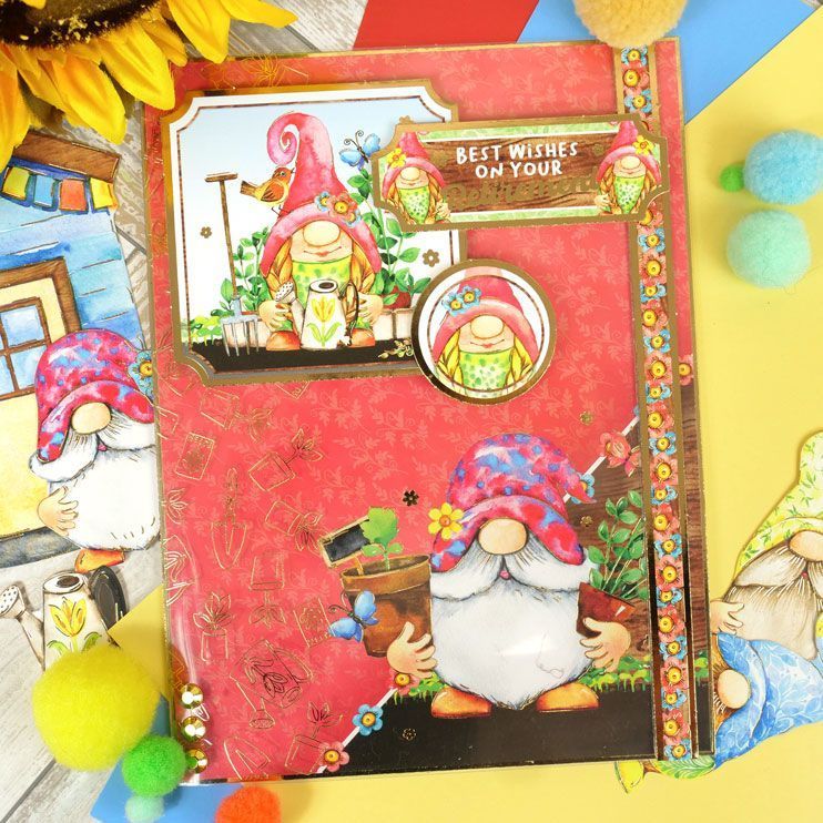 Gnome Sweet Gnome Luxury Foiled Acetate