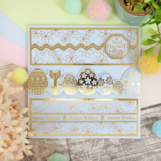 Spring Sensation Elegance Scored Card Blanks 6" x 6" and A5