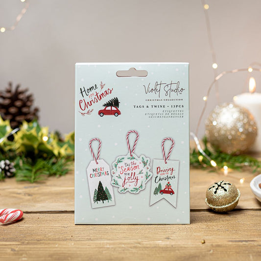 Violet Studios Tags & Twine - Home for Christmas