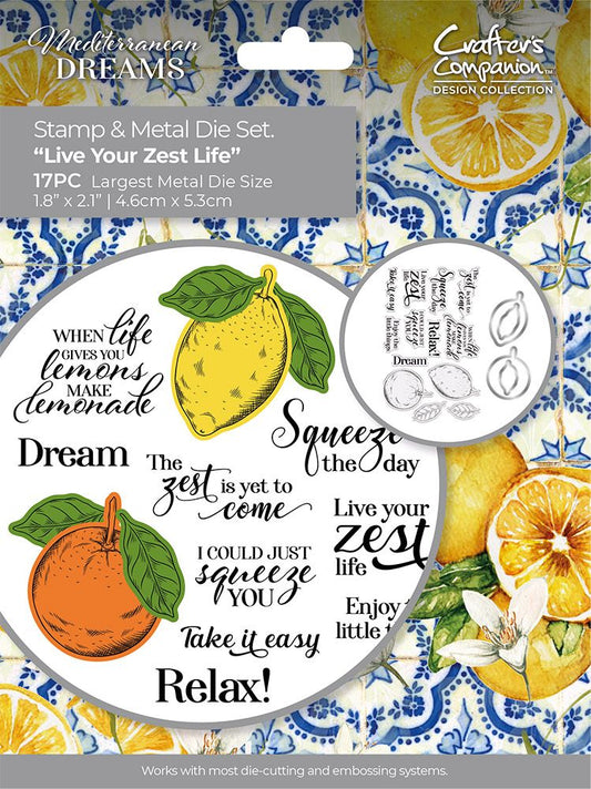 Mediterranean Dreams Stamp & Die - Live Your Zest Life