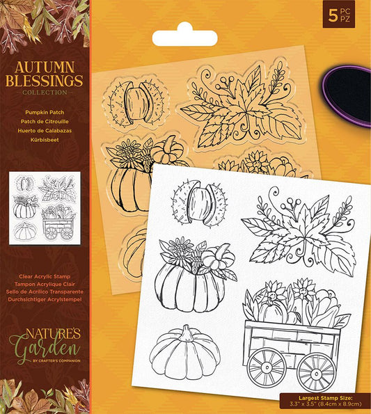 Natures Garden Autumn Blessings Collection Acrylic Stamp - Pumpkin Patch