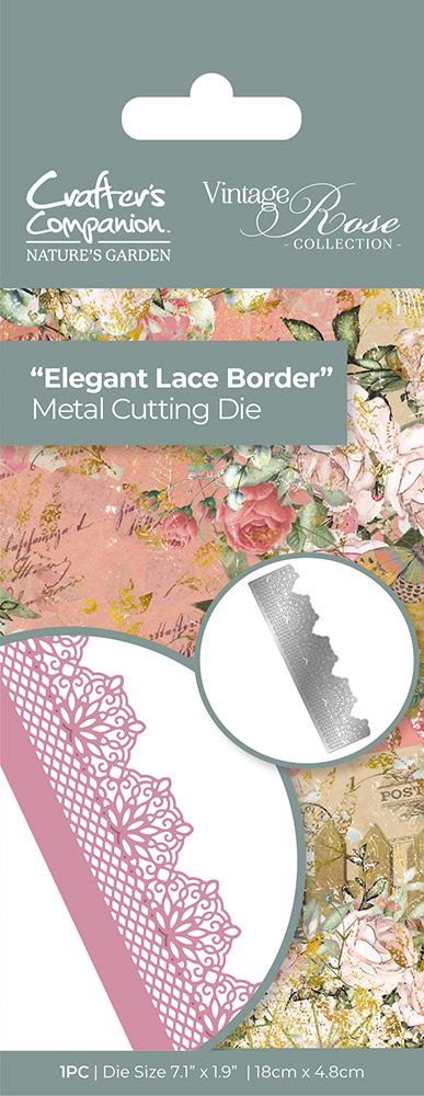 Natures Garden Vintage Rose Die - Elegant Lace Border