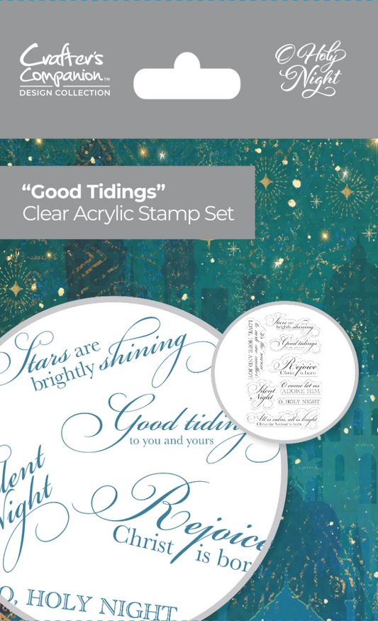 O Holy Night Clear Acrylic Stamp - Good Tidings