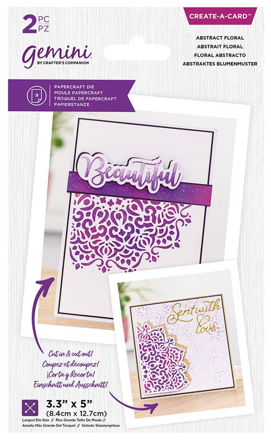 Gemini Die Create a Card - Abstract Floral