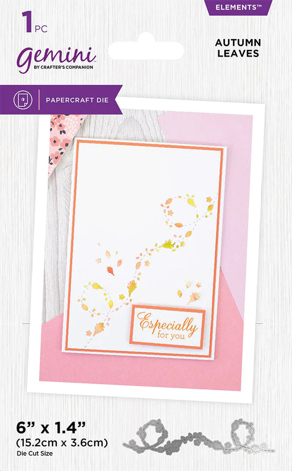 Gemini Confetti Border Elements Die - Autumn Leaves
