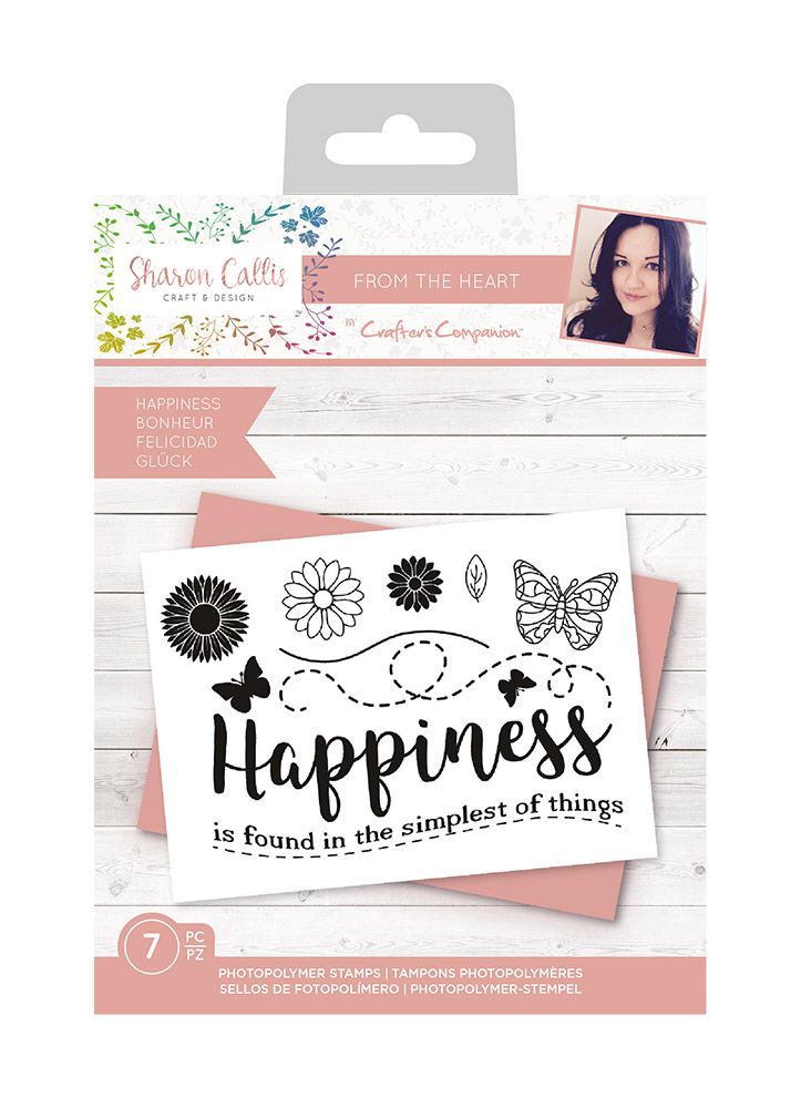 Sharon Callis - A6 Photopolymer Stamp - Happiness