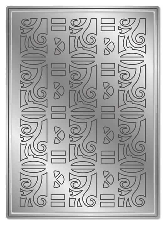Gemini Create-a-card Ribbon Threading Die - Baroque Swirls