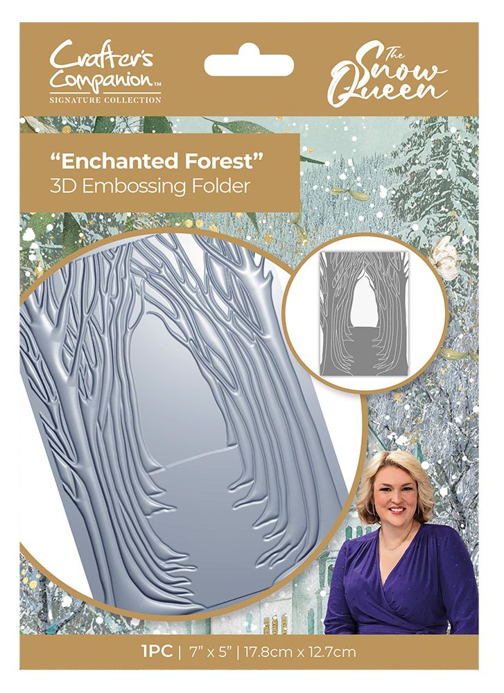 Sara Signature The Snow Queen 3D Embossing Folder - Enchanted Forest