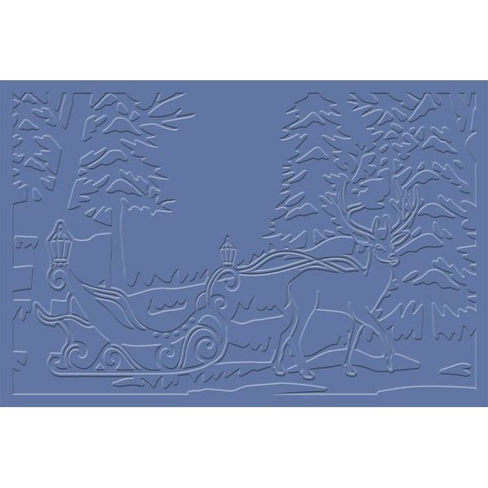Sara Signature The Snow Queen 2D Embossing Folder - Winter Journey