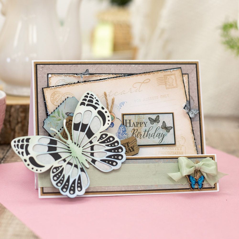 Sara Signature - Vintage Butterflies - Metal Die - Perfect Papillon