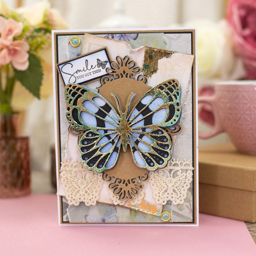 Sara Signature - Vintage Butterflies - Metal Die - Perfect Papillon