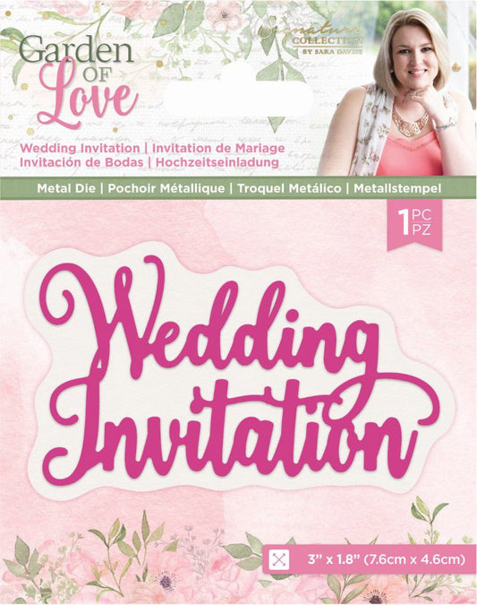 Sara Signature - Garden of Love Metal Die - Wedding Invitation