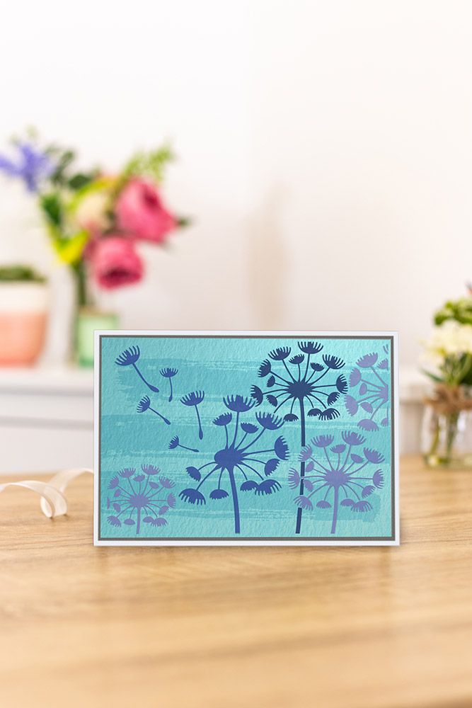 3D Embossing Folder & Stencil - Delicate Dandelions