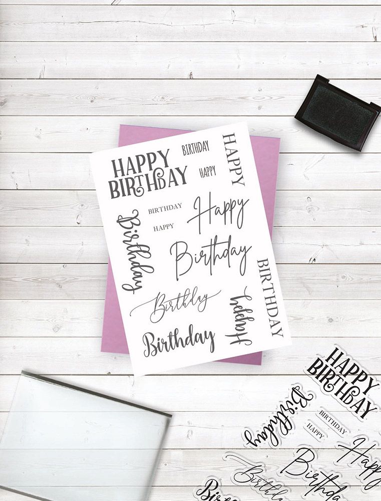 Crafters Companion Photopolymer Stamp - Happy Birthday