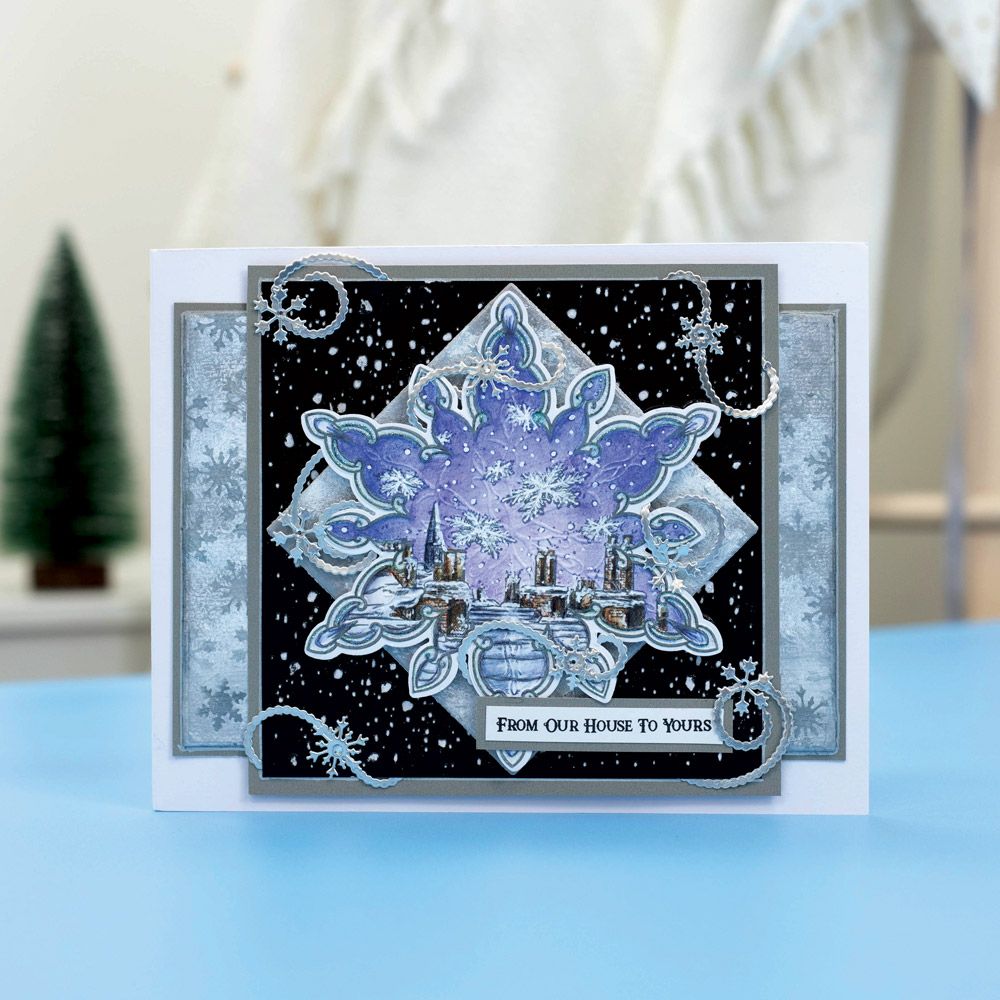 Sheena Douglass In The Frame Snowflake Stories Photopolymer Stamp - Falling Snow
