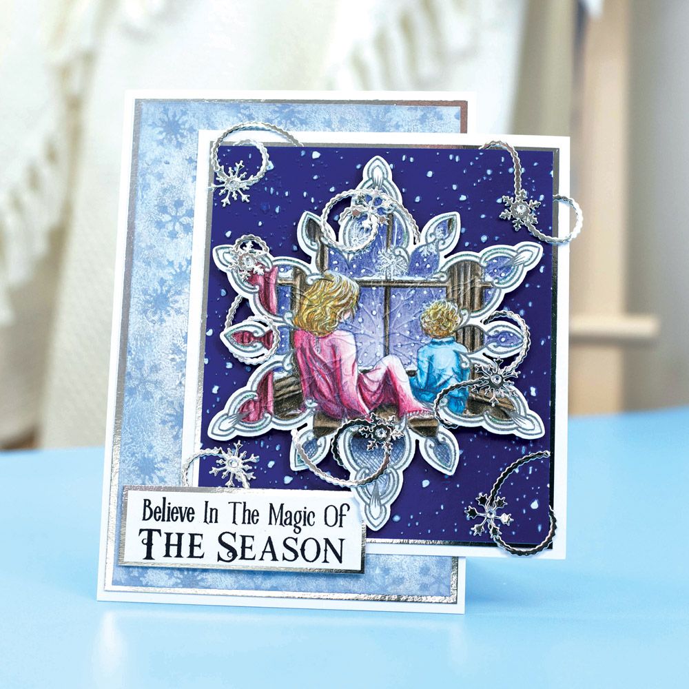 Sheena Douglass In The Frame Snowflake Stories Photopolymer Stamp - Wonderland Window