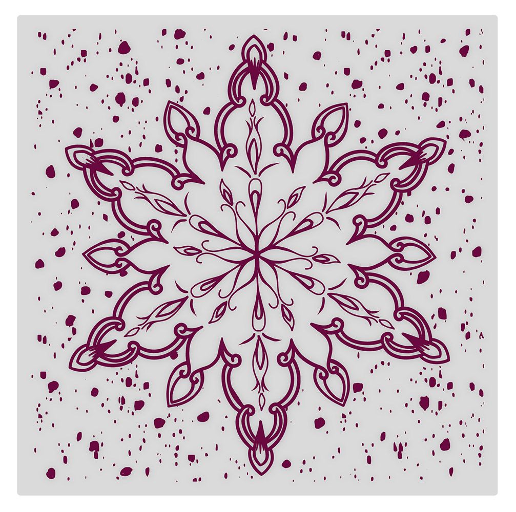 Sheena Douglass In The Frame Snowflake Stories Photopolymer Embossing Folder - Statement Snowflake