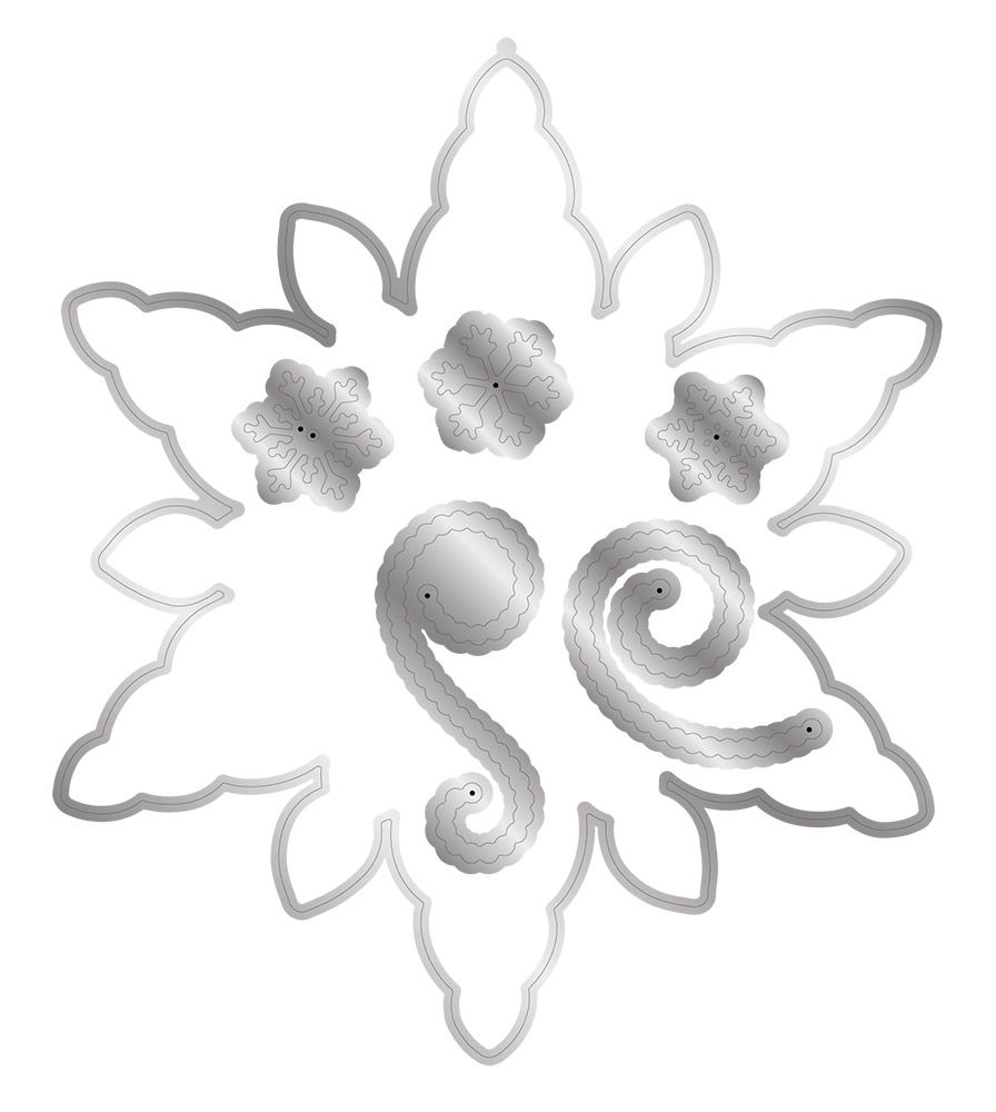 Sheena Douglass In The Frame Snowflake Stories Die - Falling Snowflakes