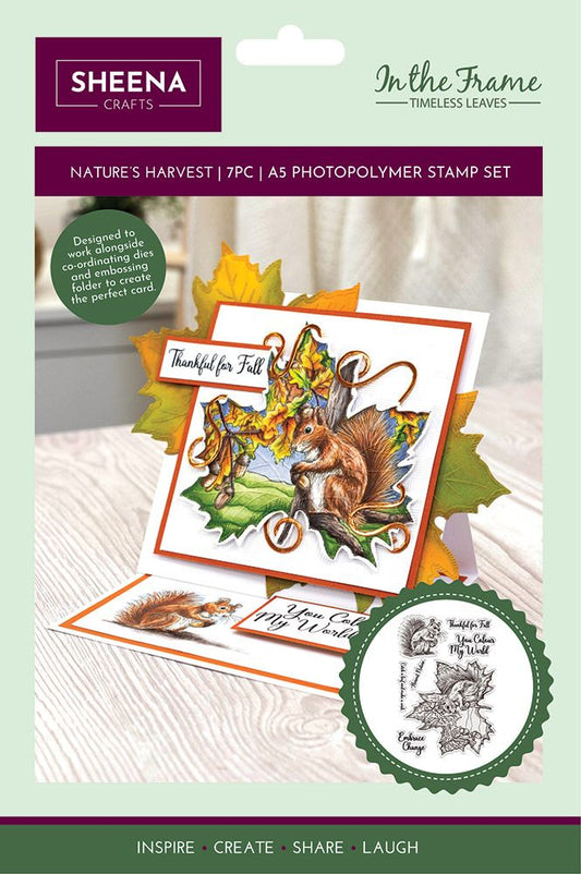 Sheena Douglass Timeless Leaves Photopolymer Stamp - Natures Harvest
