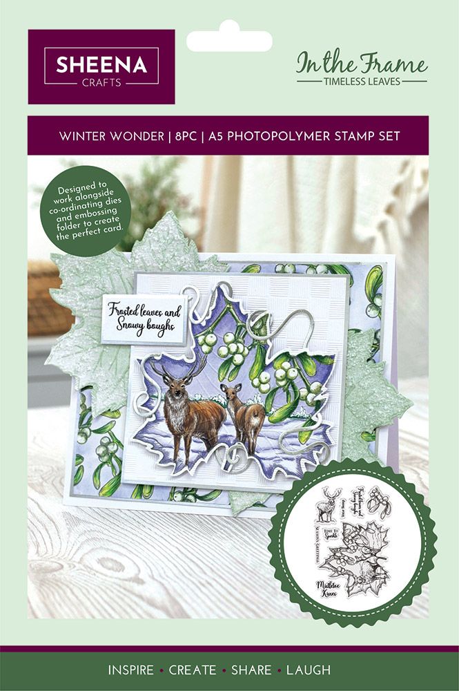 Sheena Douglass Timeless Leaves Photopolymer Stamp - Winters Wonder