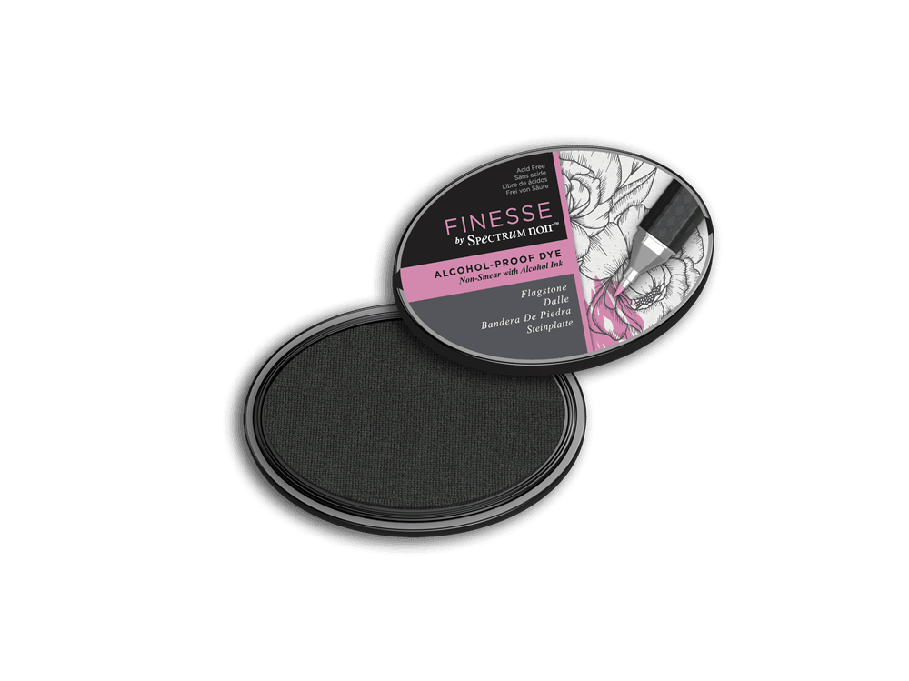 Finesse by Spectrum Noir Alcohol Proof Dye Inkpad - Flagstone