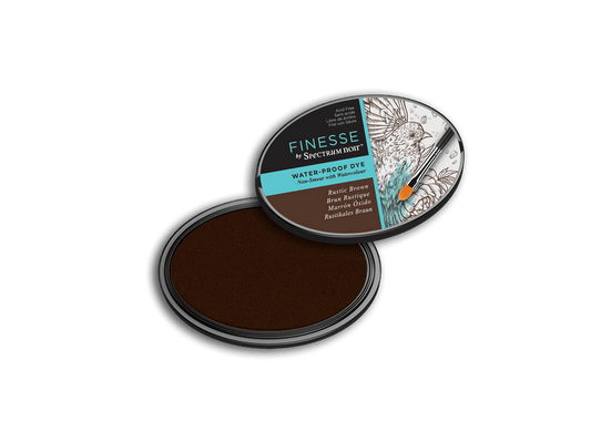 Finesse by Spectrum Noir Water Proof Dye Inkpad - Rustic Brown