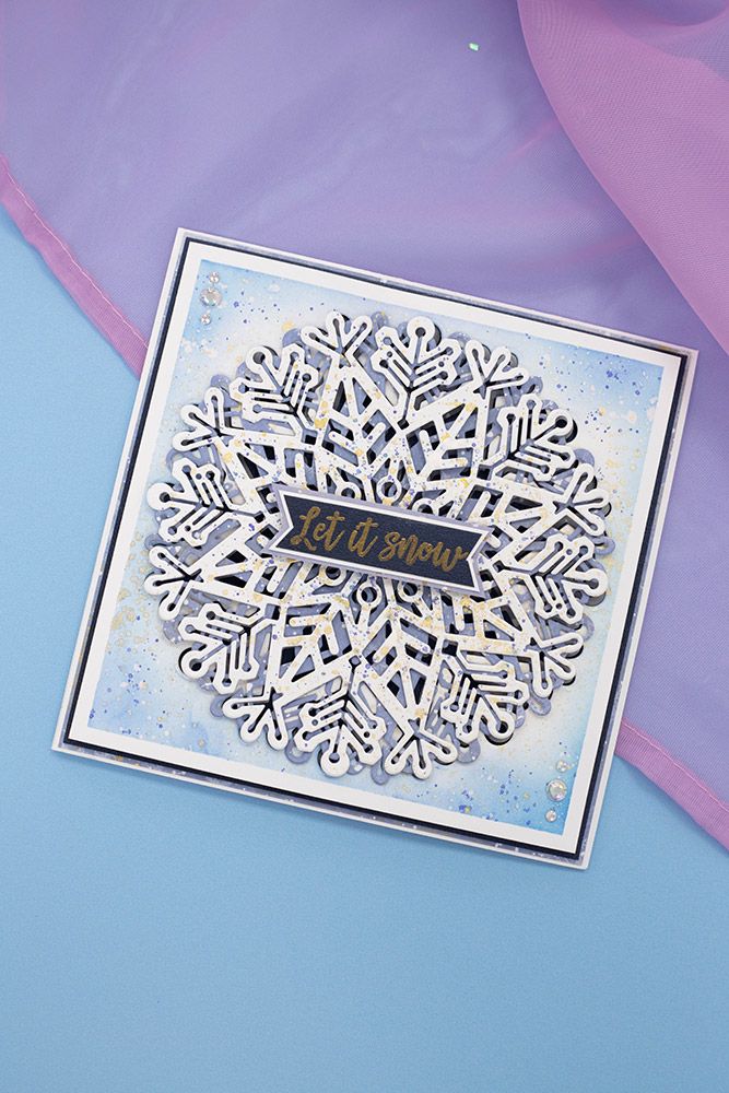 Sara Signature The Snow Queen Clear Acrylic Stamp - Winter Sentiments