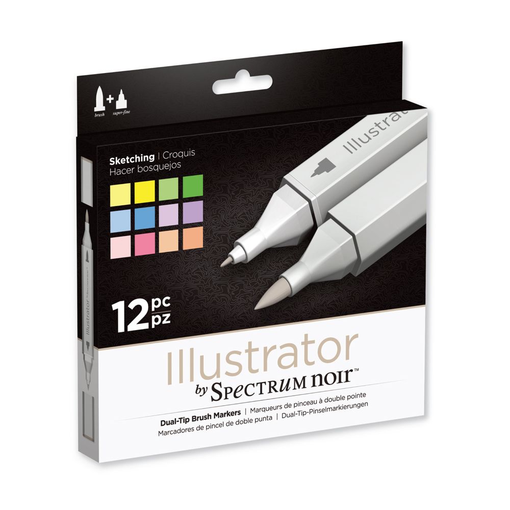 Spectrum Noir - Illustrator Marker Set - Sketching - 12pc Set