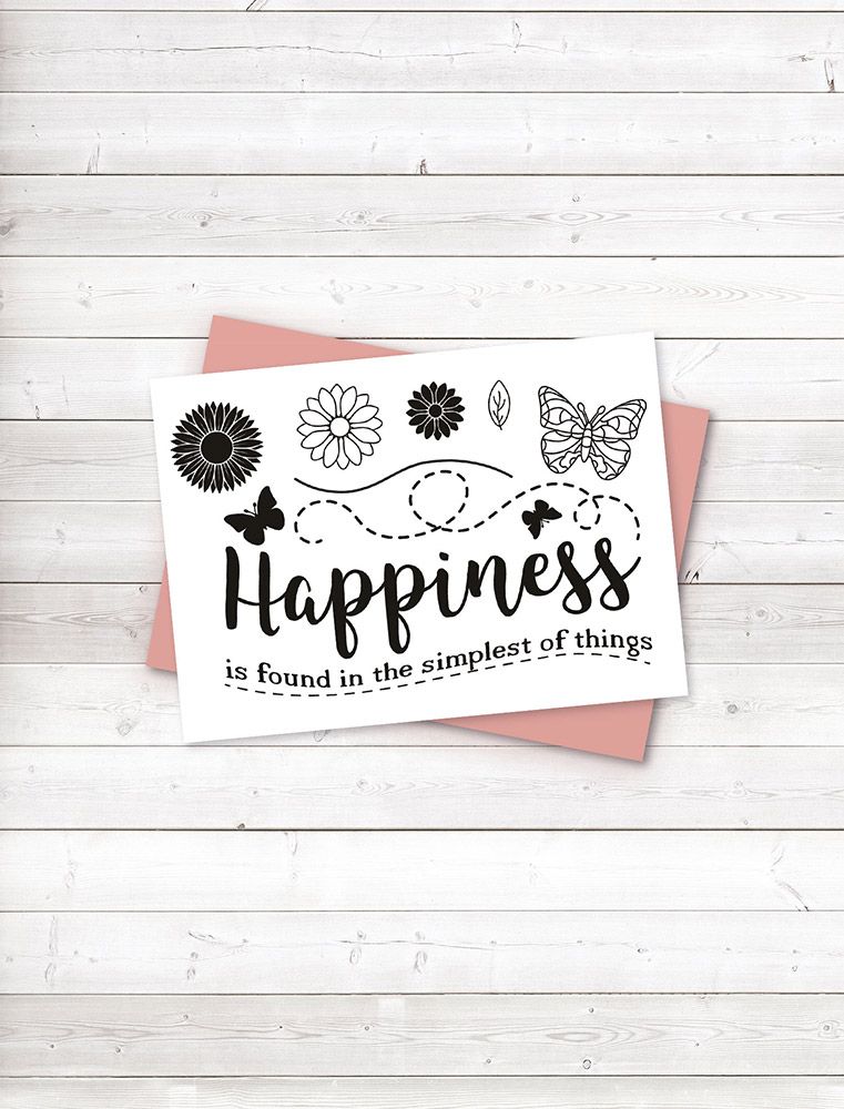 Sharon Callis - A6 Photopolymer Stamp - Happiness