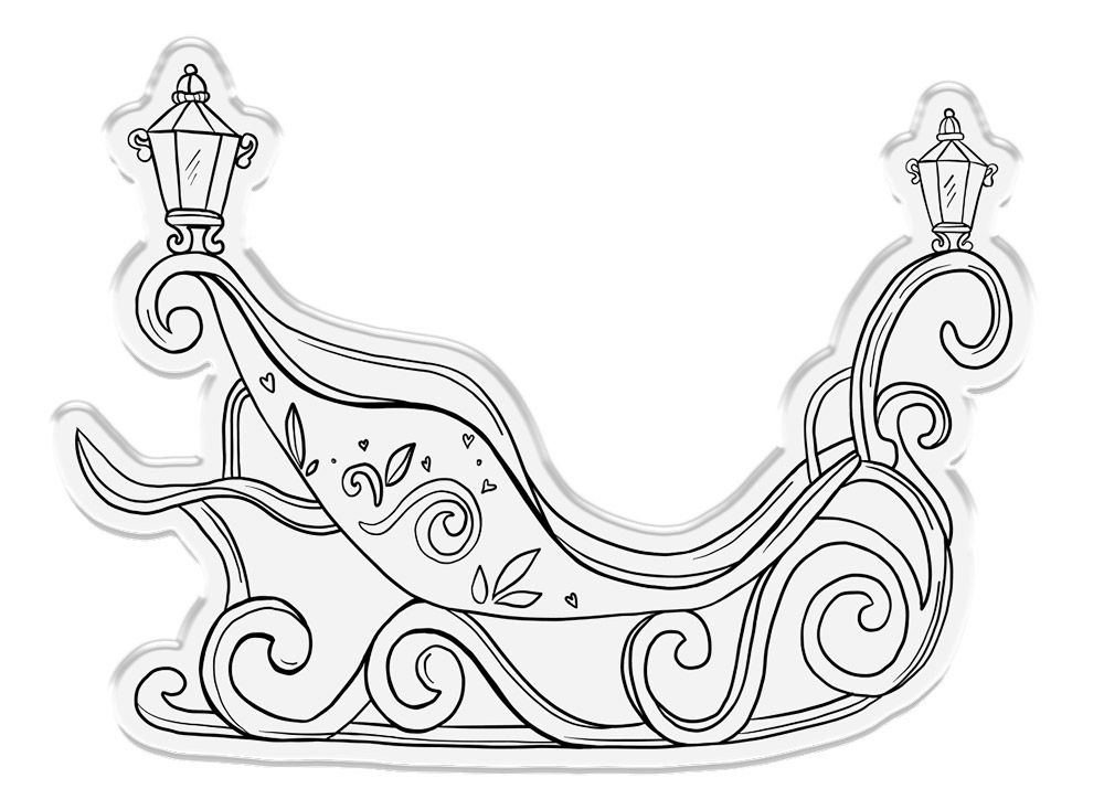 Sara Signature The Snow Queen Stamp and Die - Midnight Sleigh Ride