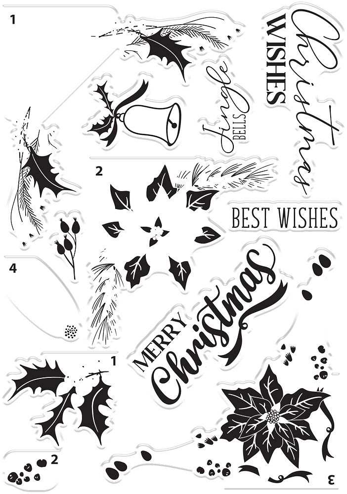 Gemini Christmas Layering Stamp & Die - Festive Foliage