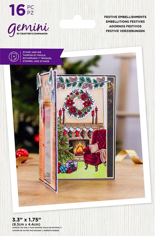 Gemini - Stamp and Die - Festive Embellishments