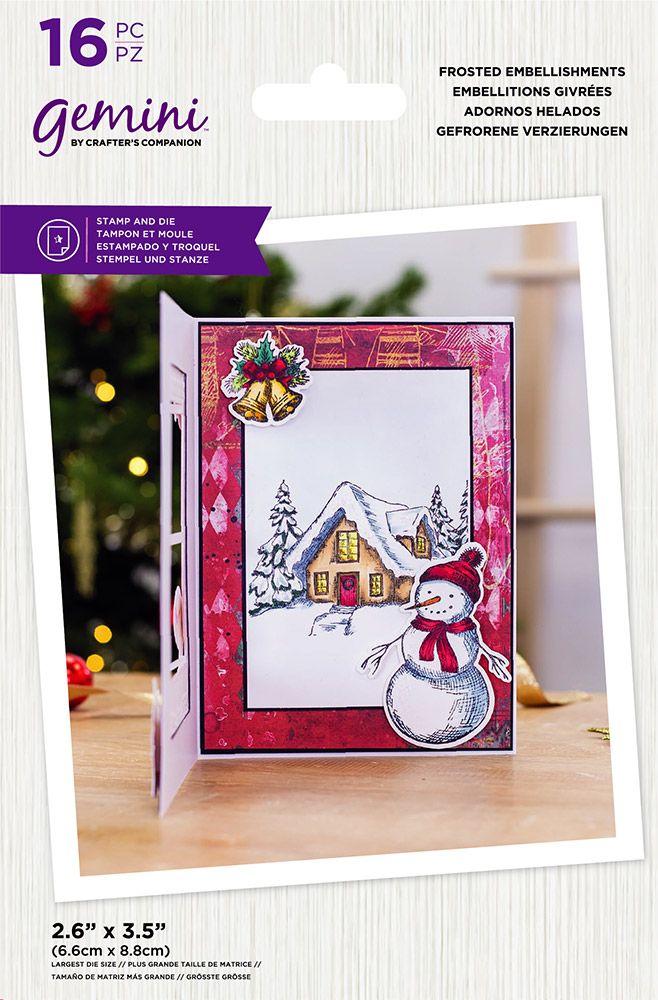 Gemini - Stamp and Die - Frosted Embellishments