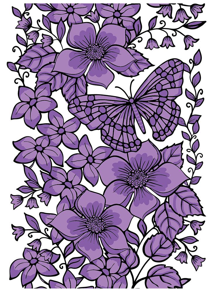 Crafters Companion Background Layering Stamps - Butterfly Bouquet