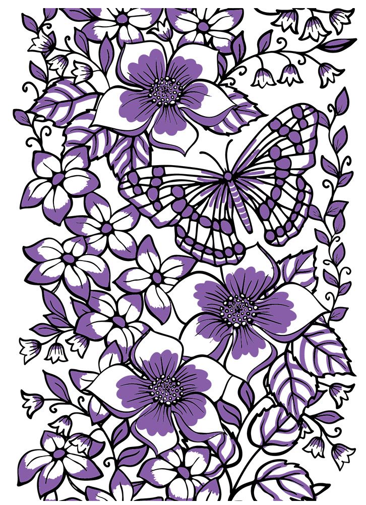 Crafters Companion Background Layering Stamps - Butterfly Bouquet