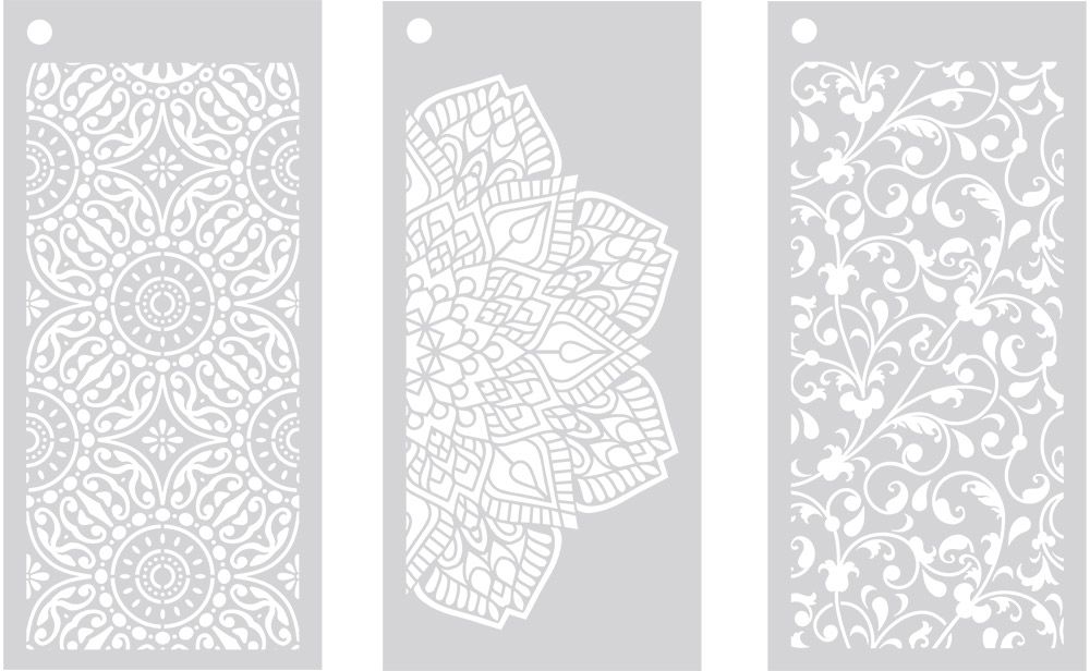 Crafters Companion Stencil Set - Decorative Trio