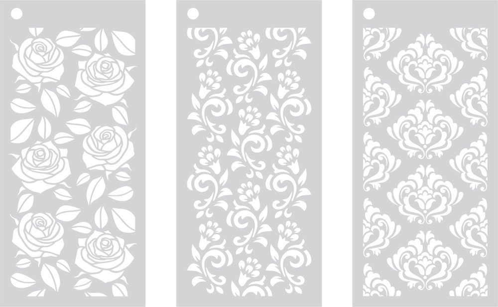 Crafters Companion Stencil Set- Opulent Trio