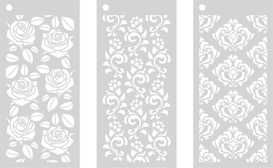 Crafters Companion Stencil Set- Opulent Trio