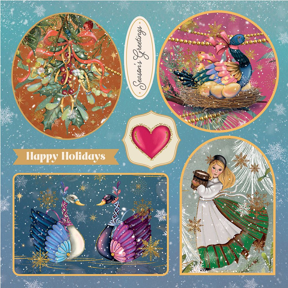 Twelve Days of Christmas - 8" x 8" Topper Pad